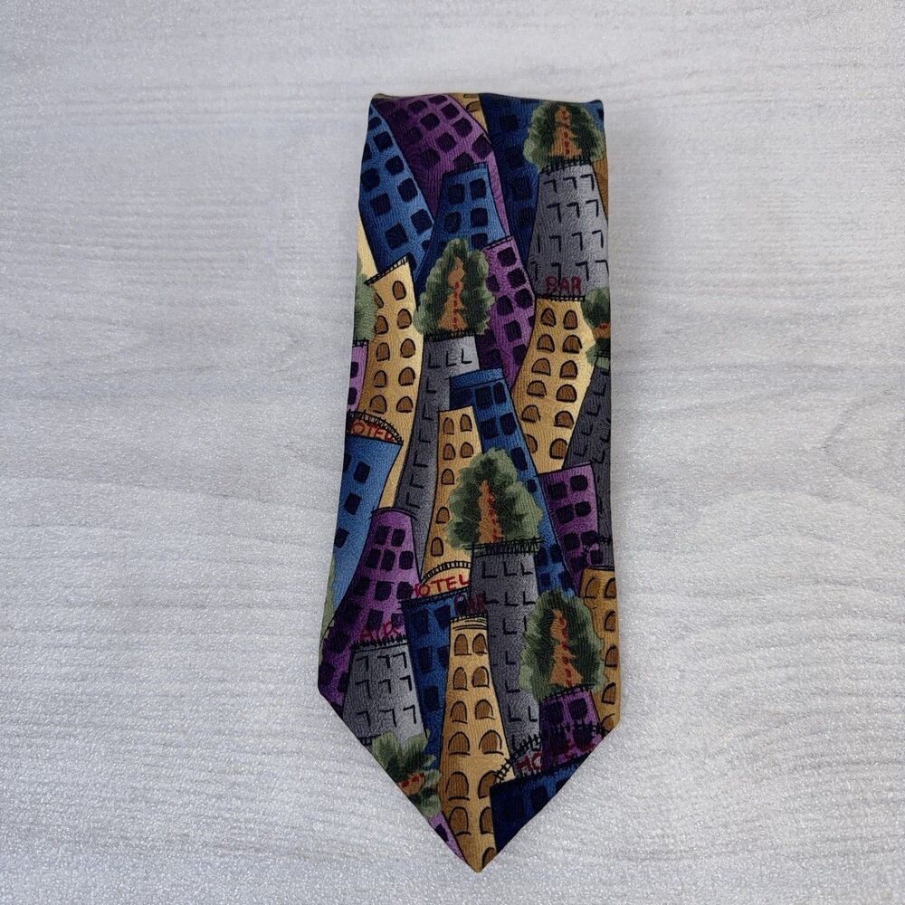 Jerry Garcia Collector's Edition Neck Tie New York, NY 100% Silk USA 59"x4"